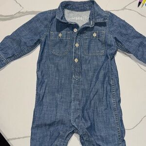 Baby Gap Denim Jumpsuit 12-18M